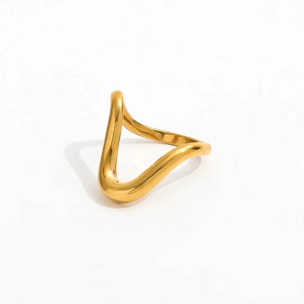 Gold Wave Ring