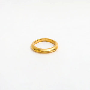 Small Dome Gold Ring