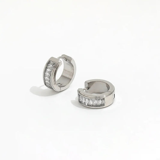 Silver Hoops