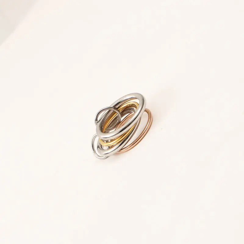 Layered Mixed Metal Ring