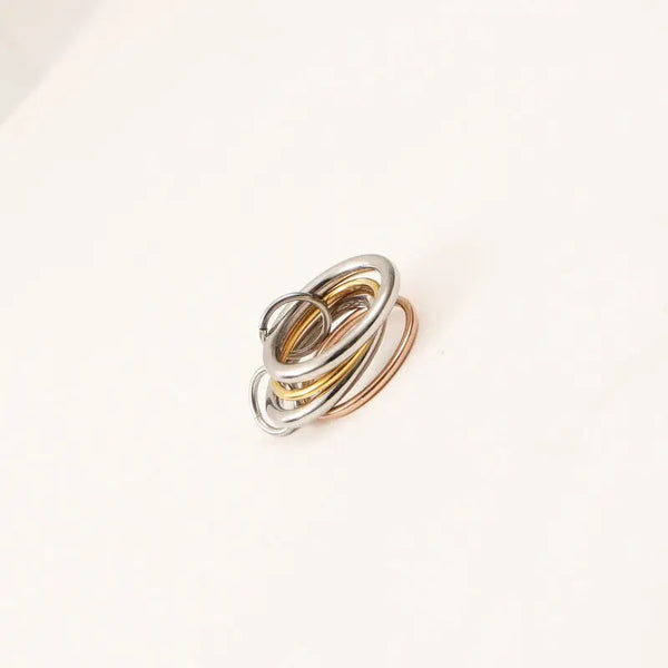 Layered Mixed Metal Ring