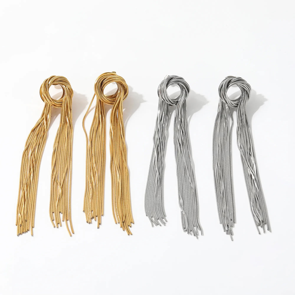 Silver Statement Knot Tassle