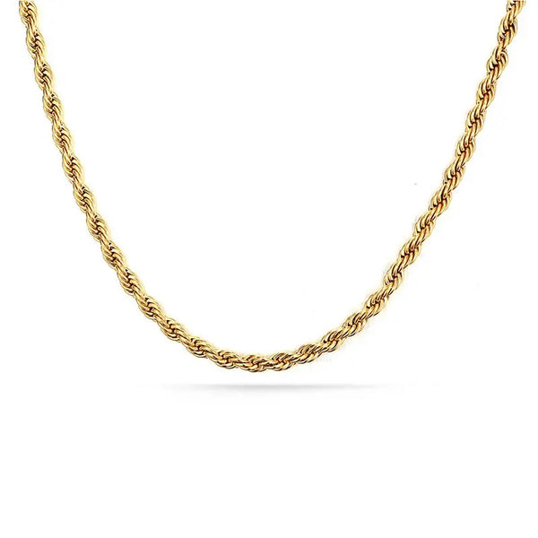 Thin Gold Rope Necklace