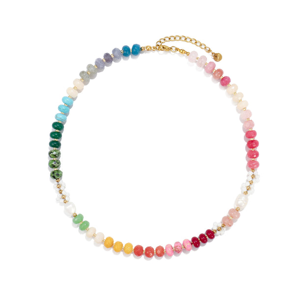 Jumbo beaded multi necklace