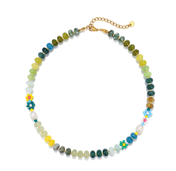 Jumbo beaded multi necklace