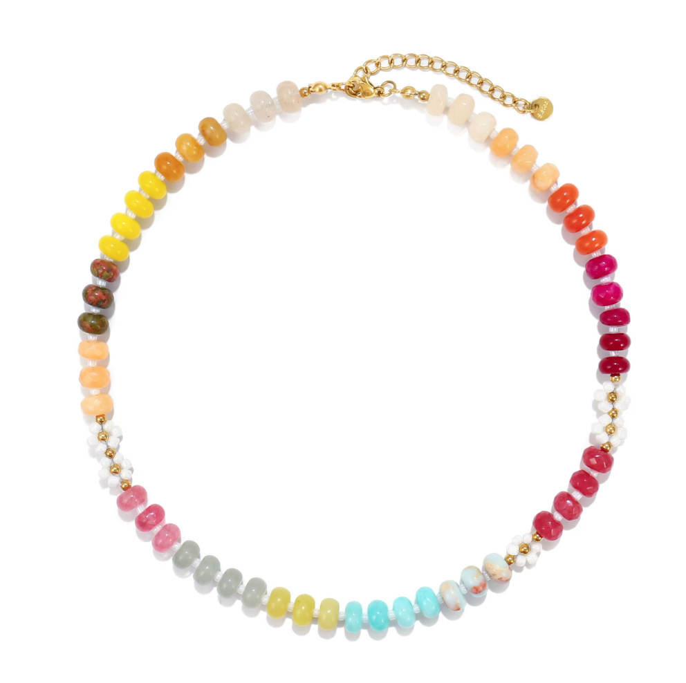 Jumbo beaded multi necklace